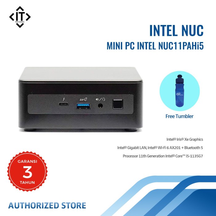 Intel NUC PAHi5 Home&Business Mini Desktop i5-1135G7 4コア、8GB