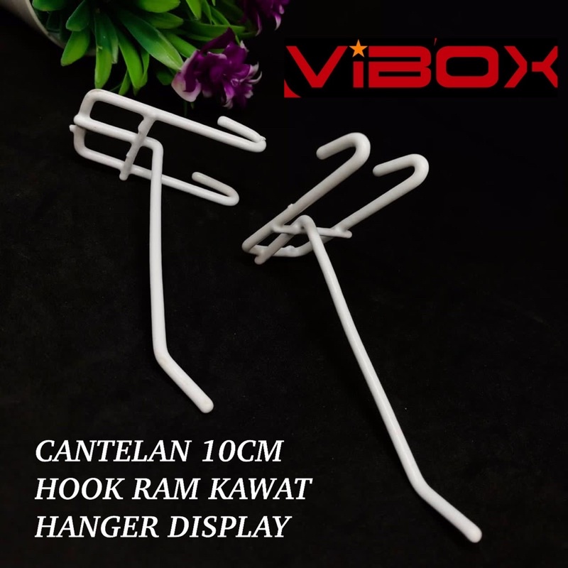 PROMO PER~1PCS CANTELAN BESI 15CM 20CM PUTIH ASLI KUAT HOOK RAM METAL IMPORT TM ORIGINAL