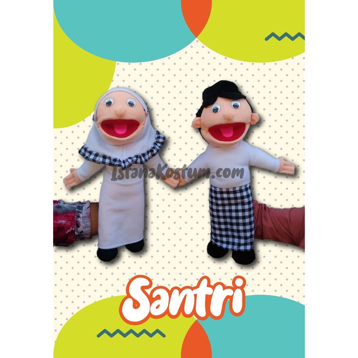 Boneka santri Boneka Muppet Santri Perempuan | Puppet Santri Puteri Pondok Pesantren