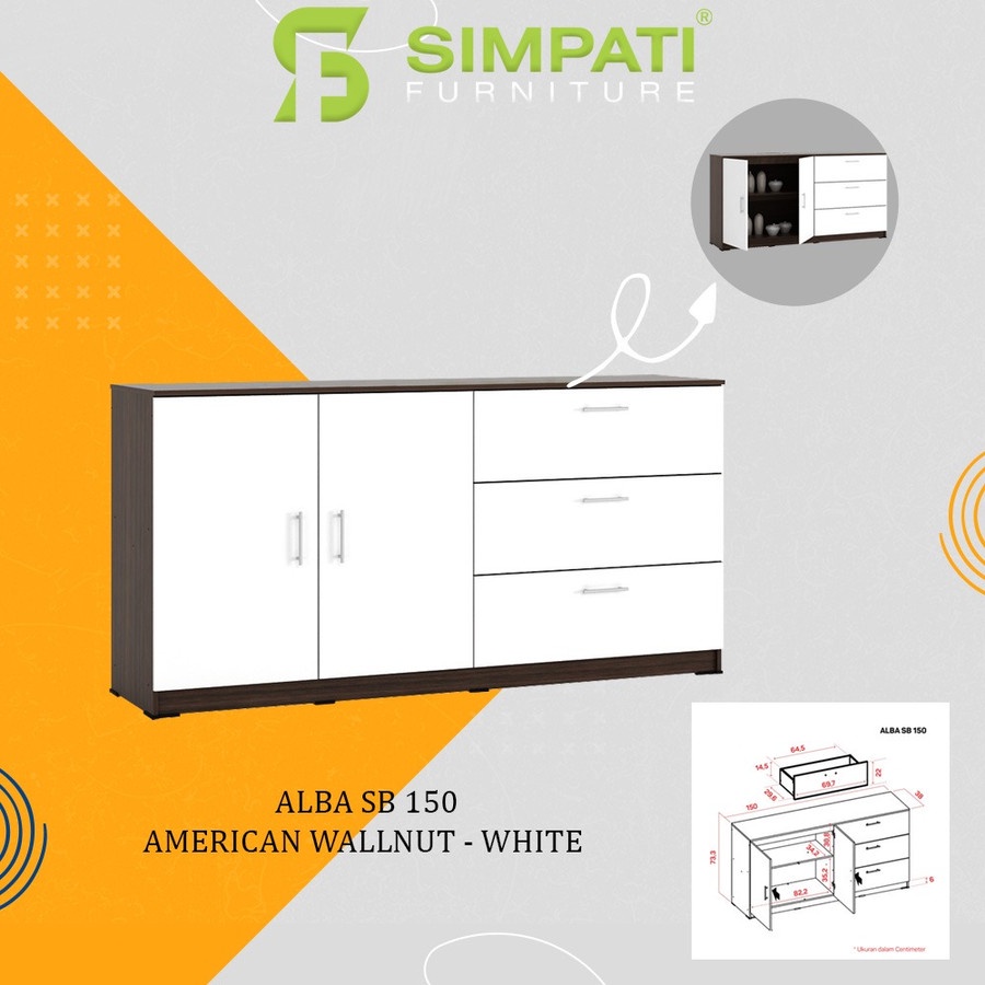 Pro Design Lemari Serbaguna / Lemari Alba SB 150