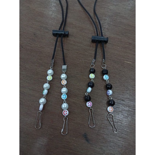 konektor masker 2in1 konektor mutiara strap masker