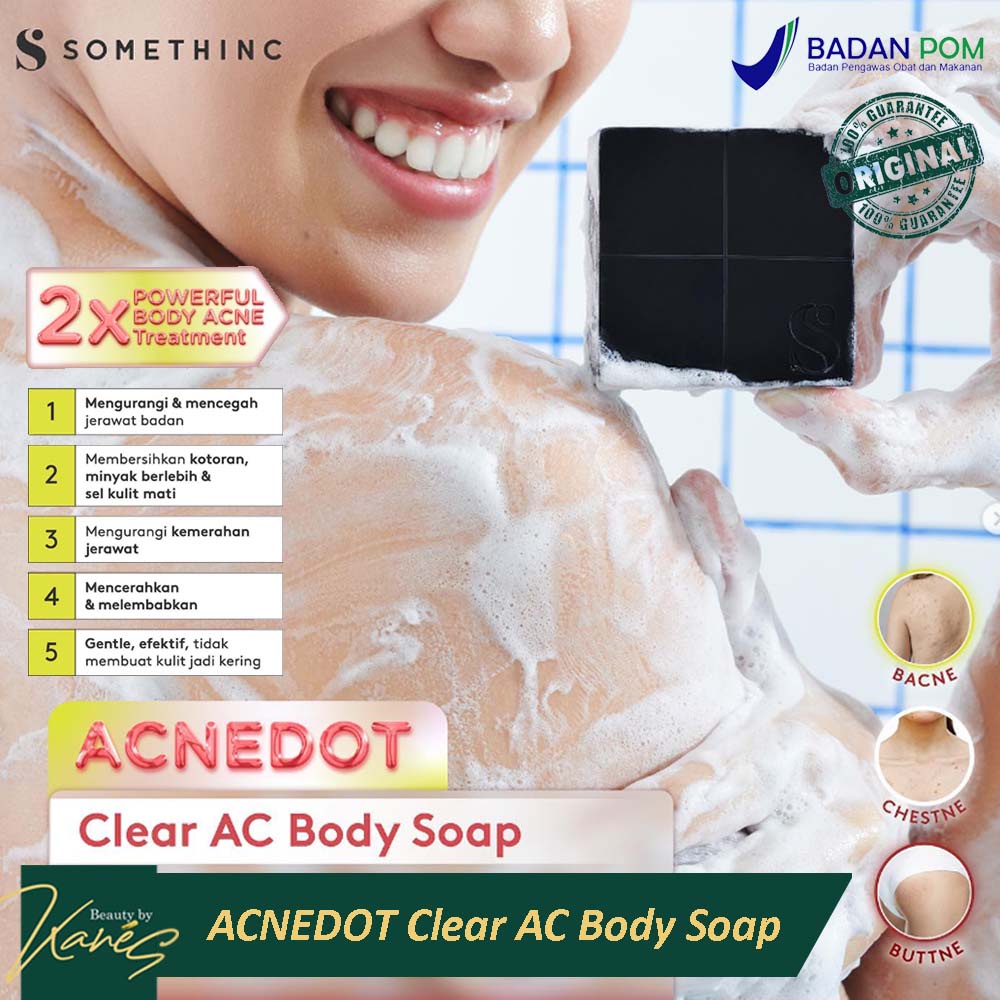 SOMETHINC Acnedot Clear AC Body Soap Sabun Mandi Kulit Berjerawat