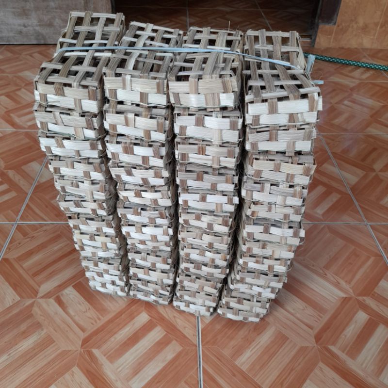 WADAH PINDANG / TONGKOL/ANYAMAN BAMBU BESEK/REYENG MURAH 100 BIJI