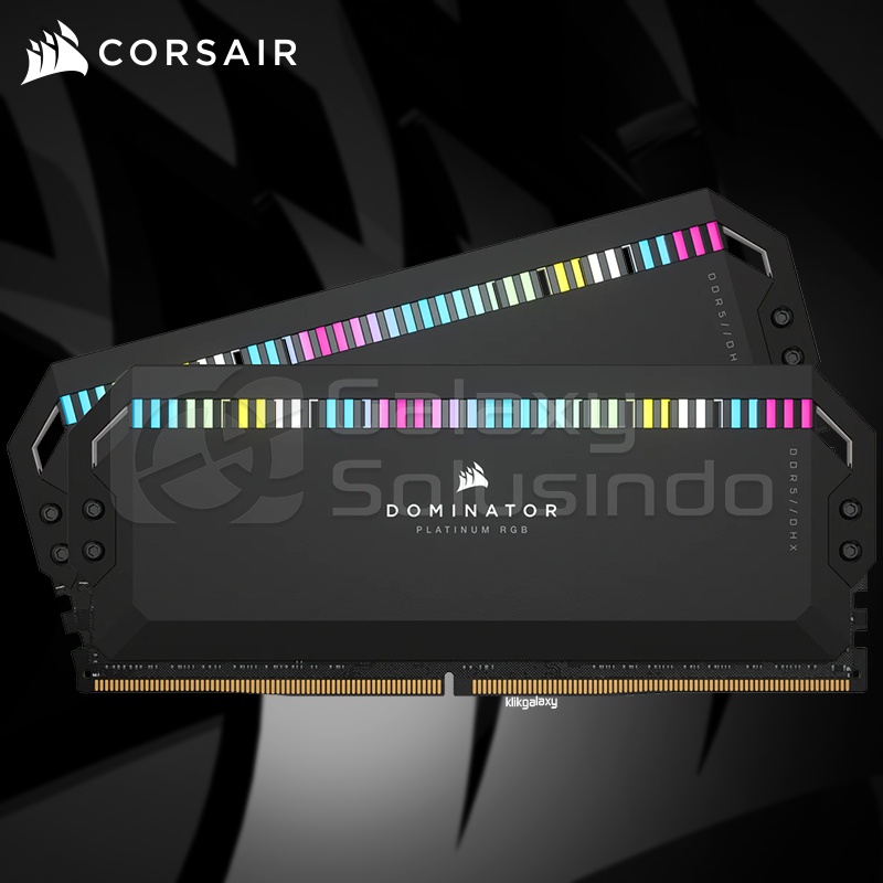 Corsair Dominator PLATINUM RGB 32GB (2 x 16GB) DDR5 5600MHz - Black CMT32GX5M2B5600C36 Memory RAM