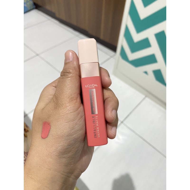 Preloved Lipcream Loreal Les Macarons No 824 Guava Gush