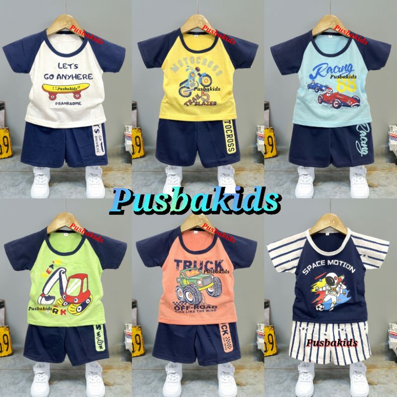 SETELAN RAGLAN ANAK / SET BAJU ANAK COWOK Model Tangan Kimono