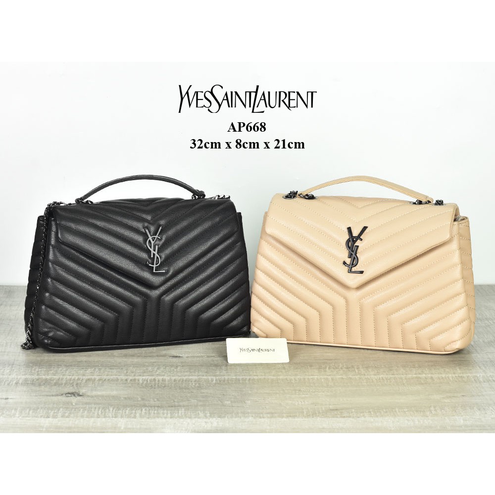 Tas YSL Loulou Matelasse Y Leather Medium Semi Premium AP668