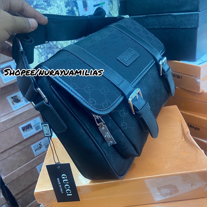 tas selempang pria gucci mirror quality tas kantor pria gucci tas slempang pria branded import