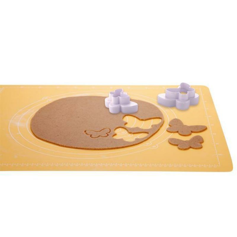 Cetakan Kue Kering Kupu Plunger Double Side Cookie Cutter Butterflies