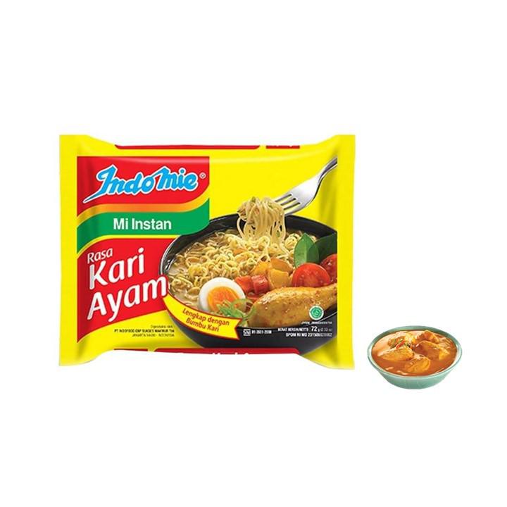 

Indomie Mie Instan Kari Ayam 2 x 72 gram HALAL