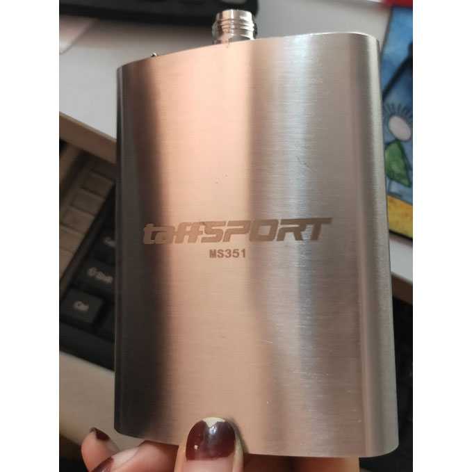 (BISA COD) RVOSTR  Botol Minum Wine Flask Bentuk Kotak 8oz - MS351