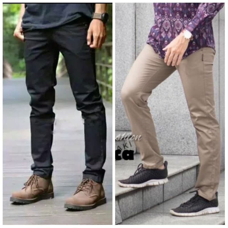 Celana Chino Panjang Premium Quality Celana Panjang Chinos Pria Celana Kerja Size Kecil-Jumbo