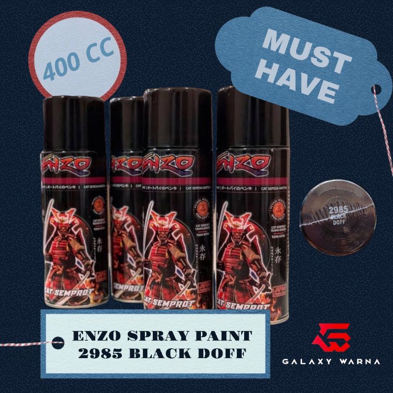 CAT SEMPROT ENZO SPRAY PAINT SOLID & METALLIC 400CC | pilok | PILOX | PYLOX