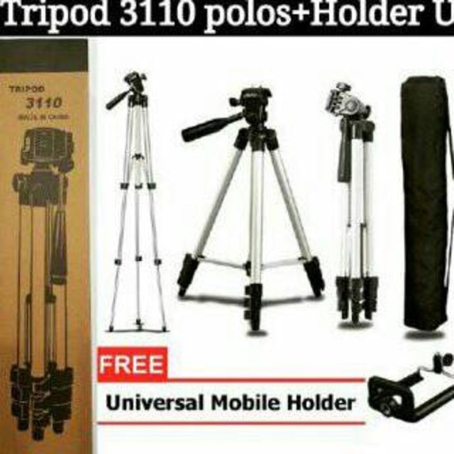 Tripod weifeng for dsrl handycam camera handphone plus holder u