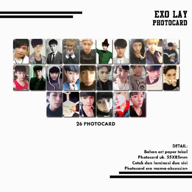 EXO LAY PHOTOCARD