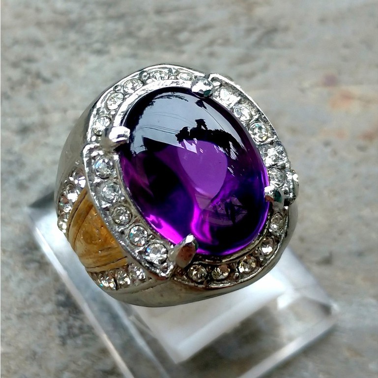 MGS Cincin Batu Permata Bungur Tanjung Bintang Oval Cutting