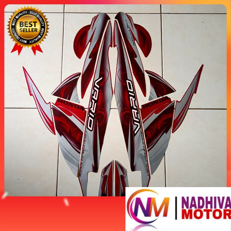 Stiker Motor Vario Cw 110 2010 Merah