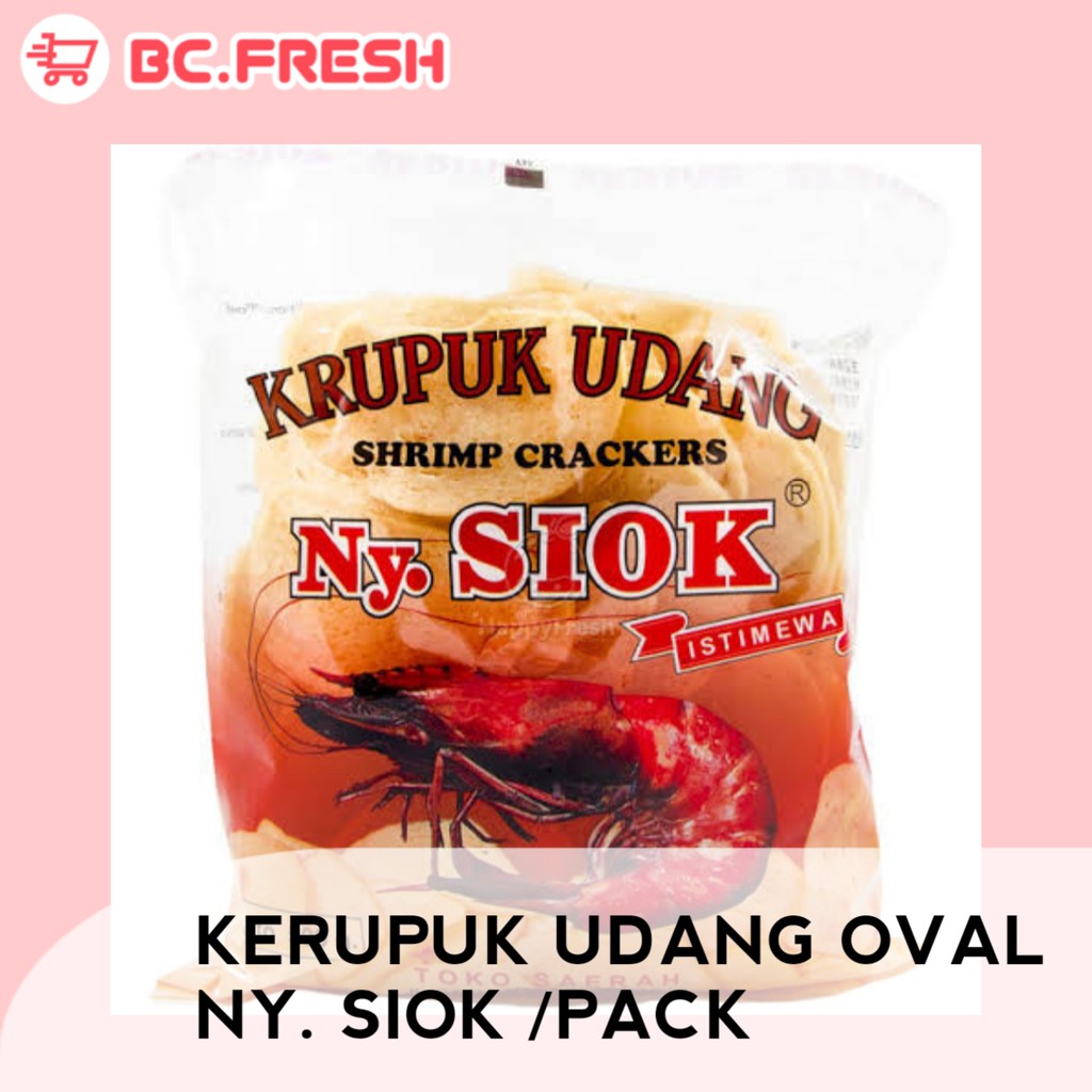 

Kerupuk udang Ny.Siok oval