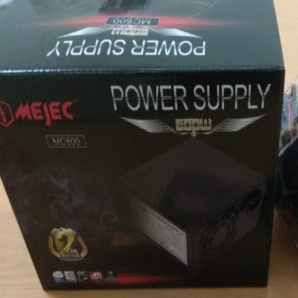 Power Supply Mejec 500W 500 Watt - ATX PSU BTX500 8cm Cooling Fan