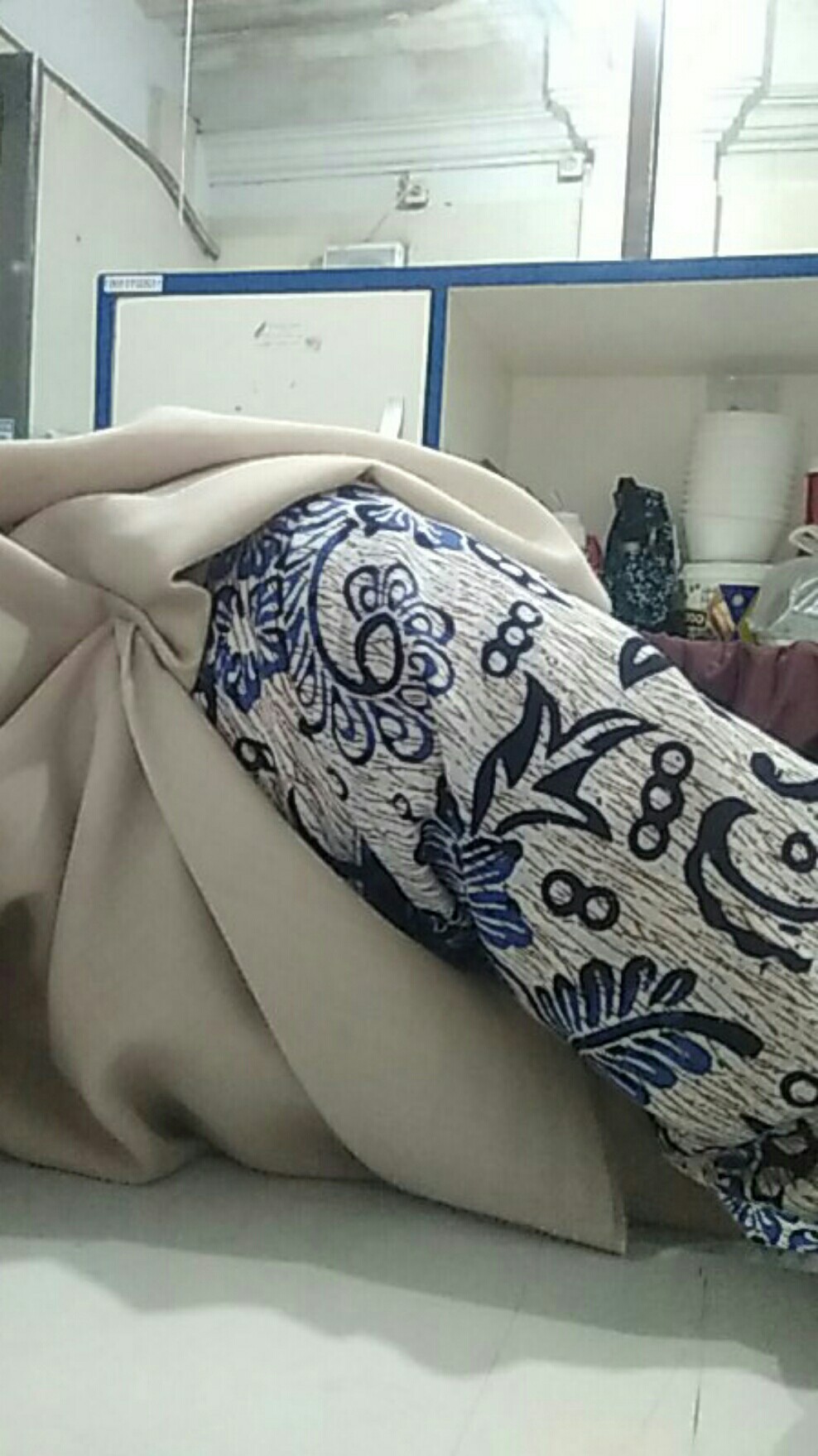 Blouse Batik Kerja Lengan Panjang