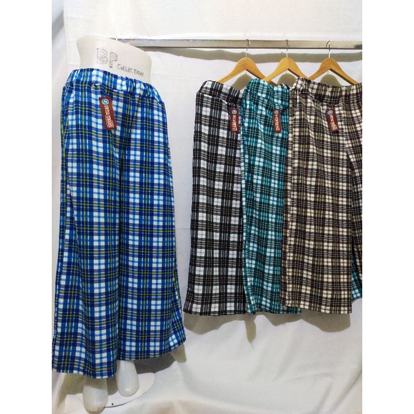 CELANA KULOT MOTIF KOTAK-KOTAK JUMBO 65-100 KG