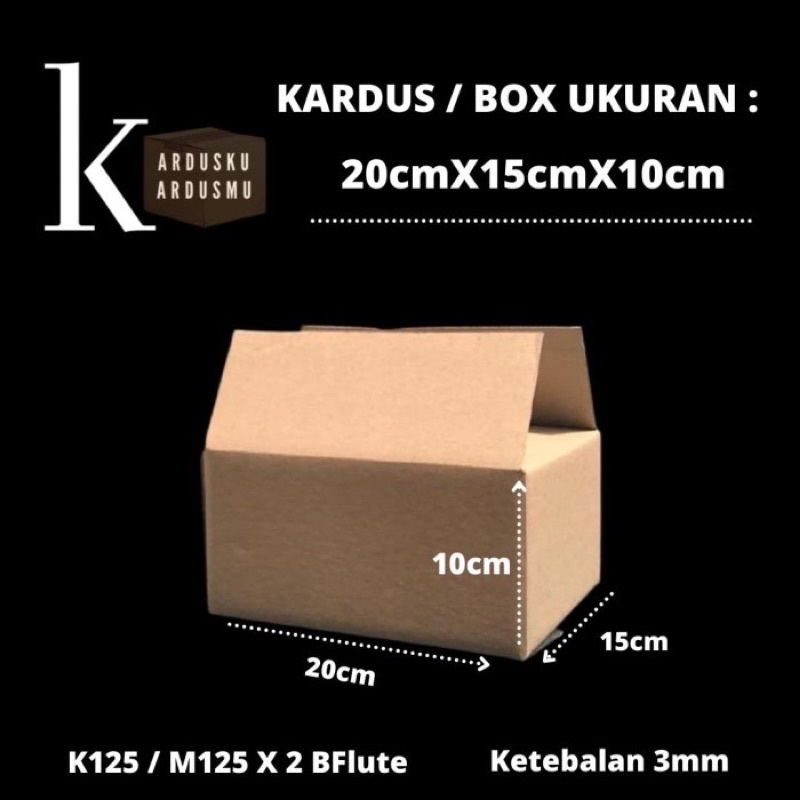 

KARDUS POLOS / KARTON BOX UK 20 x 15 x 10cm