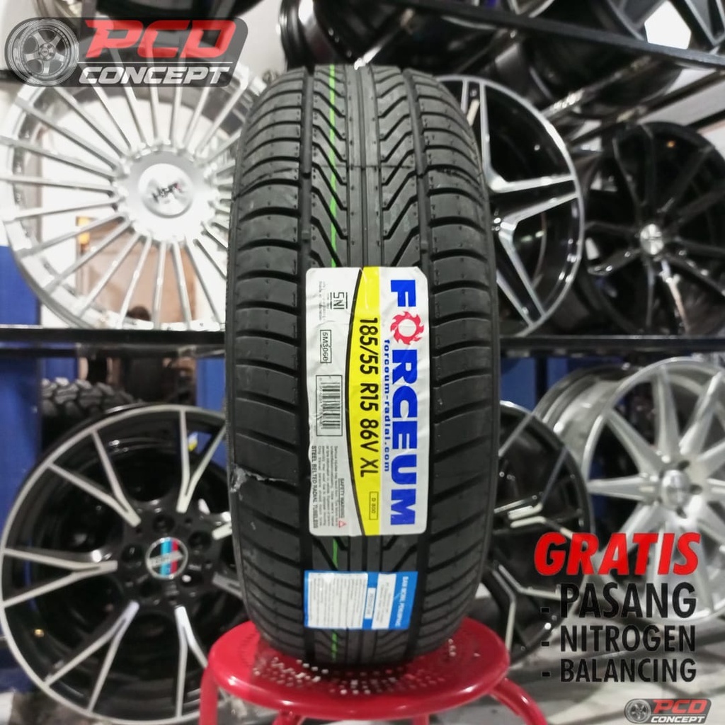 ban mobil murah r15 forceum d800 tubles ukuran 185-55 r15 termurah surabaya / 185/55 ring 15 forceum