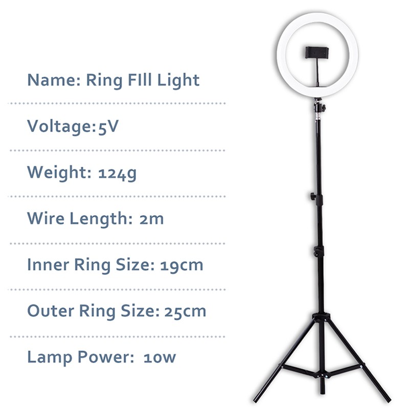 BLINGO x Perfin Lampu Ring Light 26CM Tiktok Live Untuk Foto Studio Lampu Tripod 1.2m