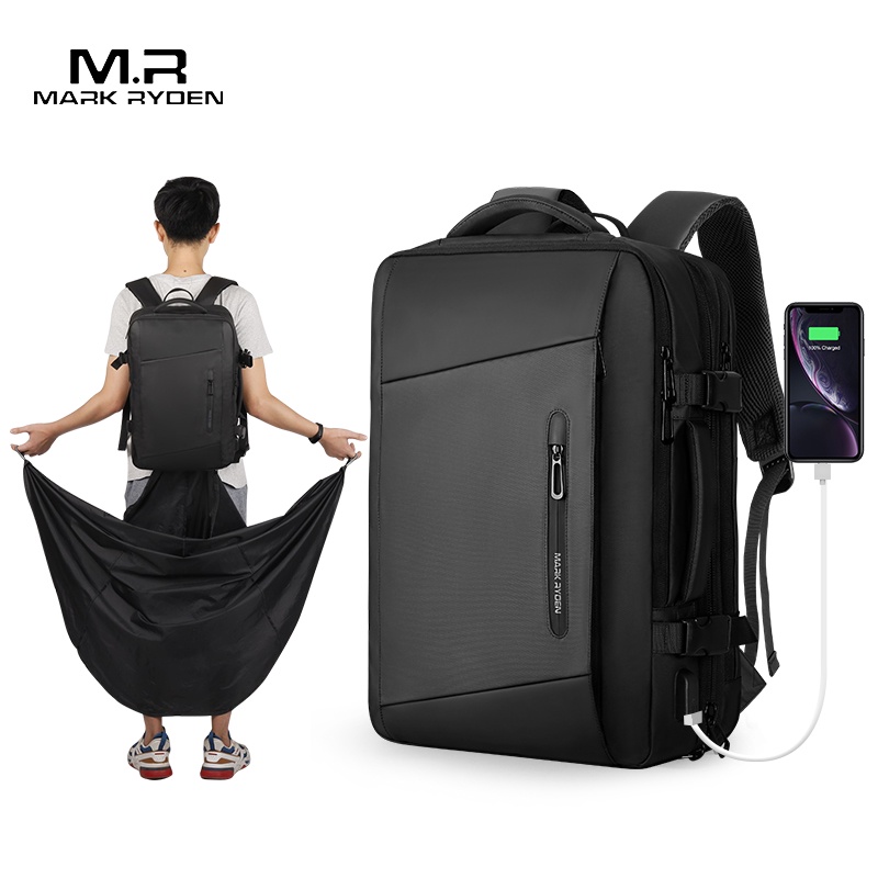 Mark Ryden Tas Ransel Laptop Kerja Backpack Pria USB Raincoat 17 Inch MR9299