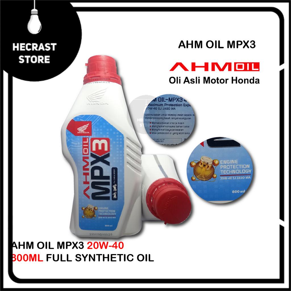 MPX3 Oli Motor Bebek MPX 3 4T AHM Honda Original 800ml
