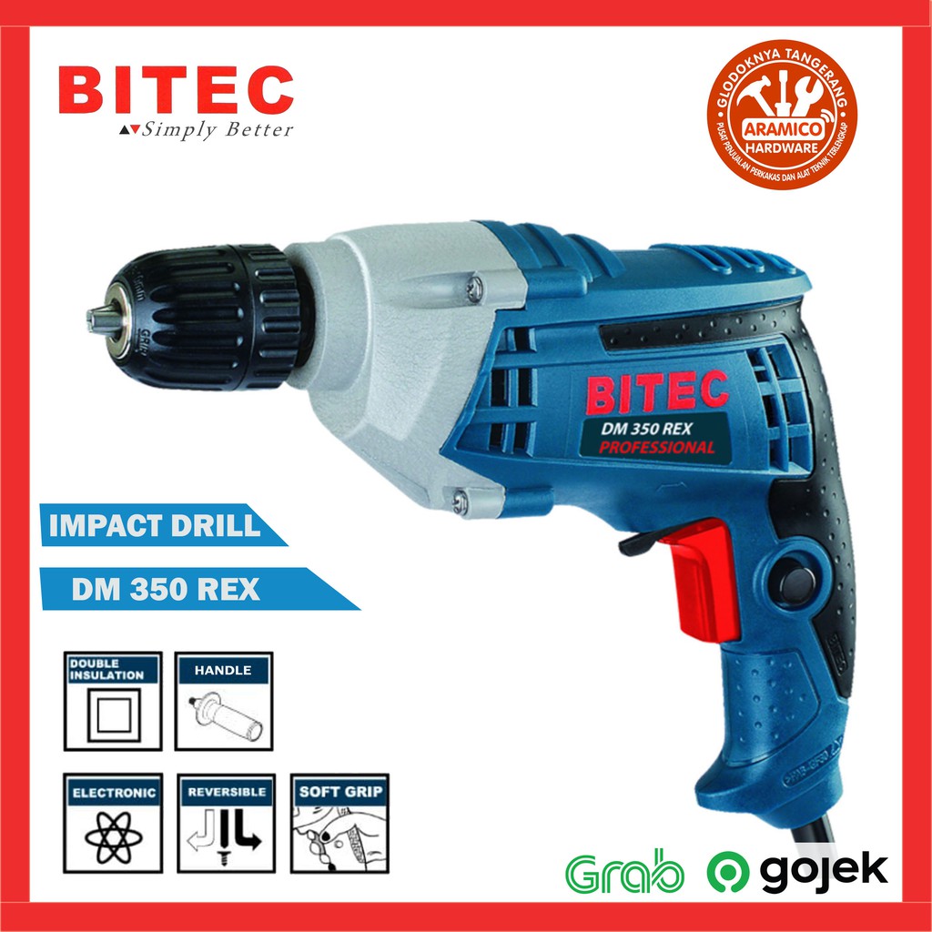 Mesin Bor Bitec Drill DM 350 REX/BOR 10mm