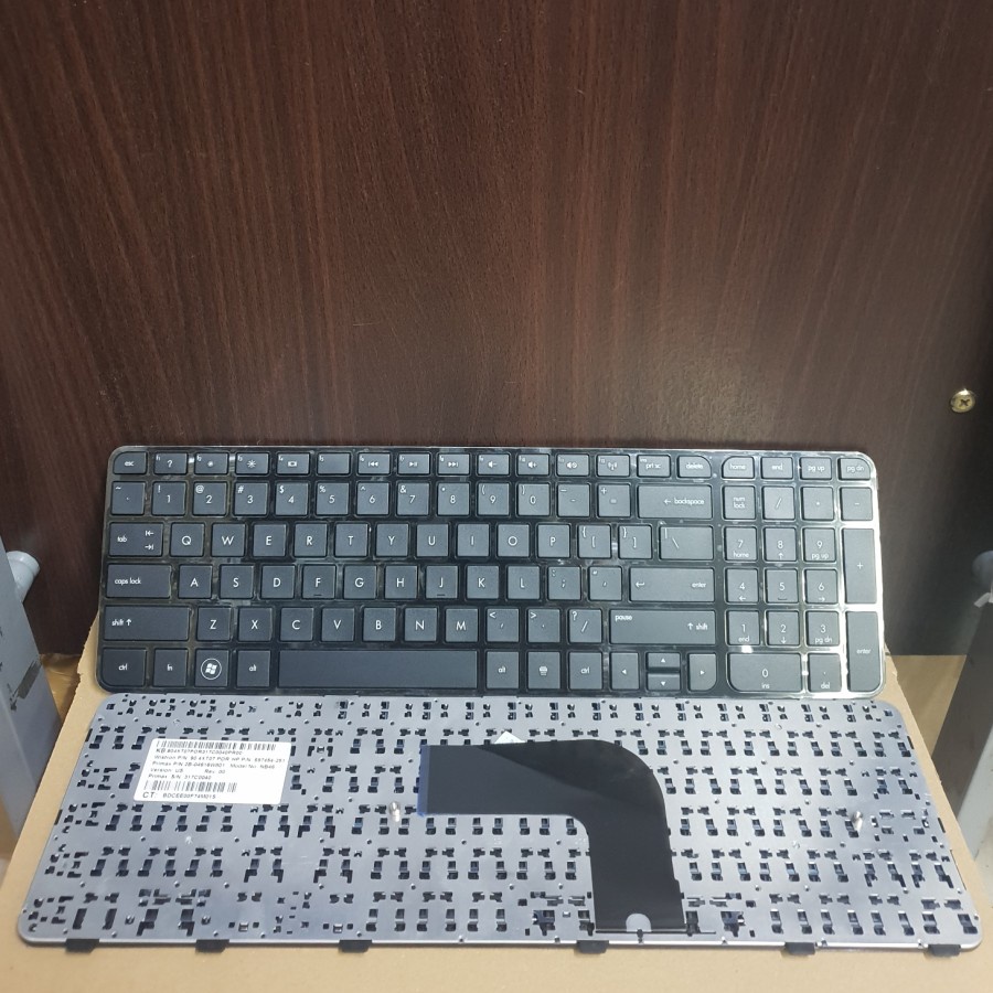 KEYBOARD HP DV6-6000 DV6-6100 DV6-6200 FRAME BLACK Ori