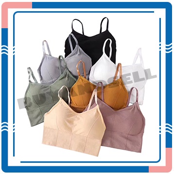 BUYANDSELL (COD) BRA02 TankTop Crop Wanita Bra Busa Tebal Sport Bra Crop Mini Set Fashion Tank top