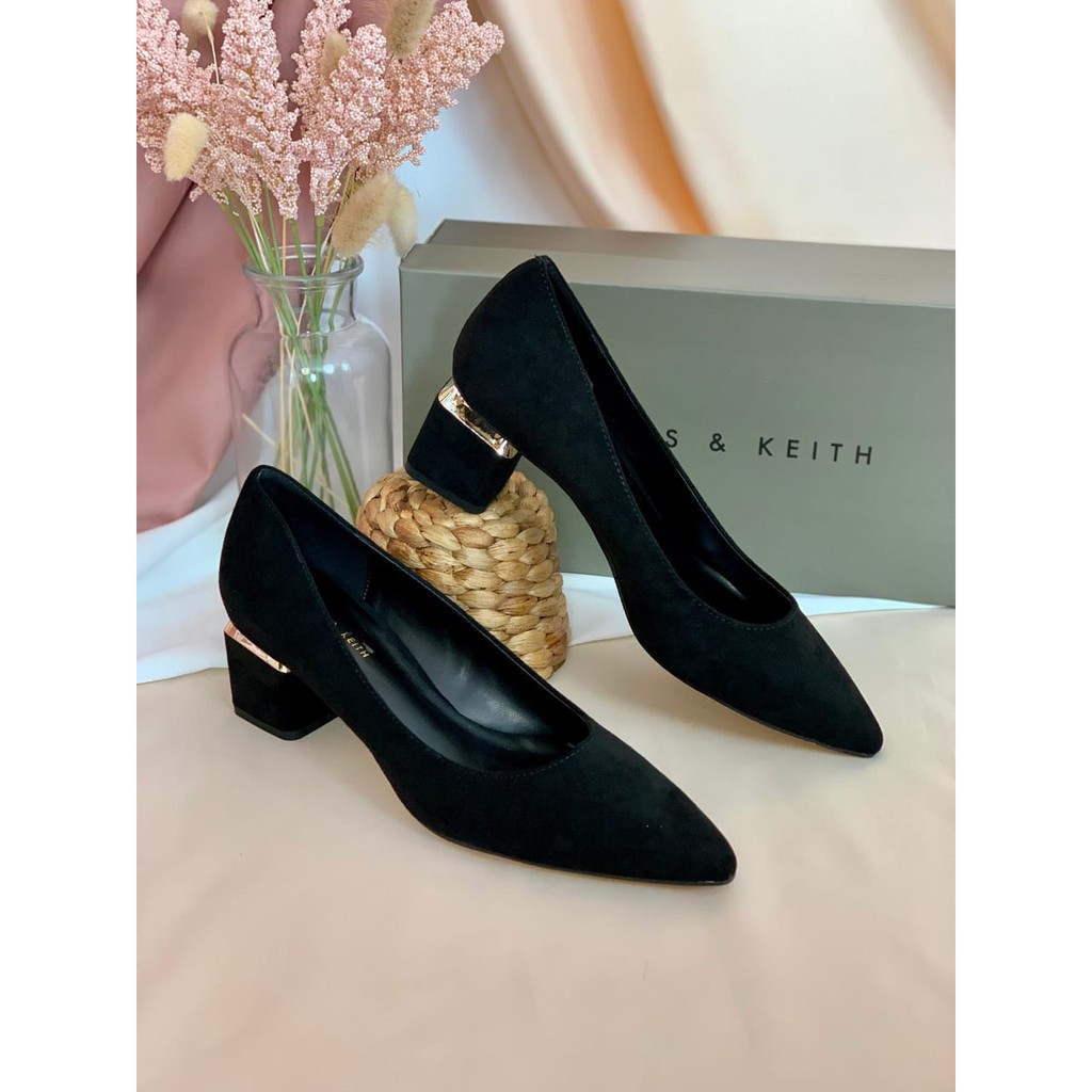 [7.7 Boombastis Sale⚡] - SEPATU WANITA CKS460 TRAPEZE HEEL COURT SHOES PREMIUM IMPORT