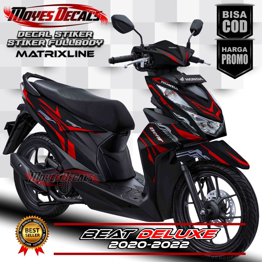 Decal Stiker Full Body Motor Beat Deluxe 2020  2021 Stiker Decal Antigores Decal Full Body Motor Bea