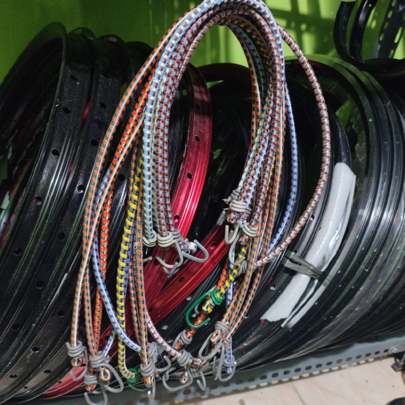 tali bagasi motor karet tebal - tali karet bagasi - tali karet pengikat -  tali pengikat bagasi moto