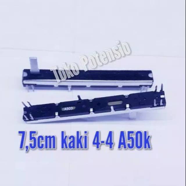 POTENSIO GESER MIXER FADER 7,5CM KAKI 4-4 A50K
