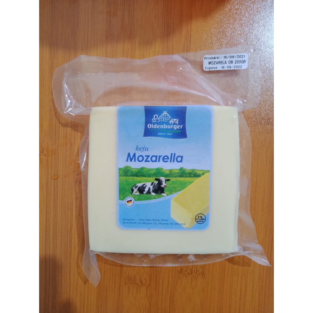 

OldenBurger Mozarella 250 Gr Keju block mozzarella