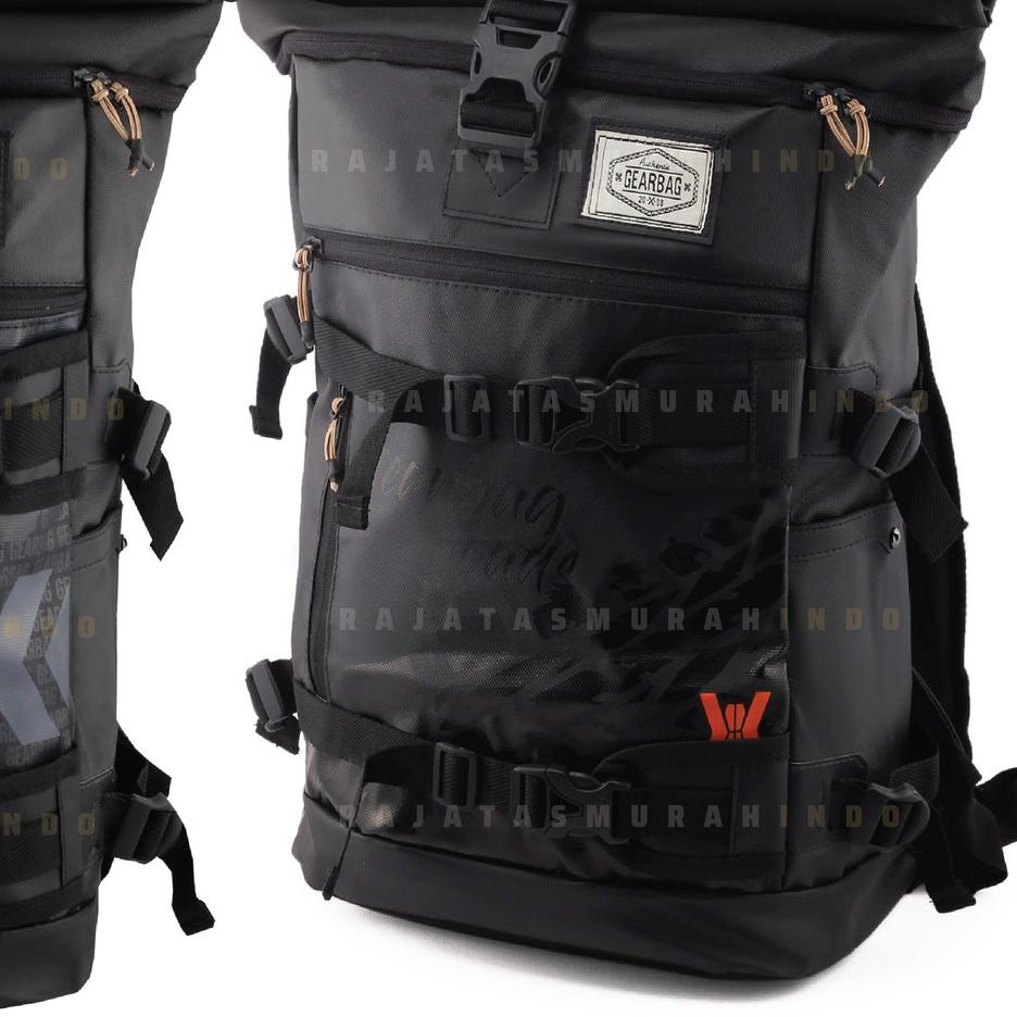 Model Terheboh TAS TRAVEL - Ransel Gunung Outdoor Tas Ransel Pria Gear Bag 13131 - Montego + 2 PORT USB Charger