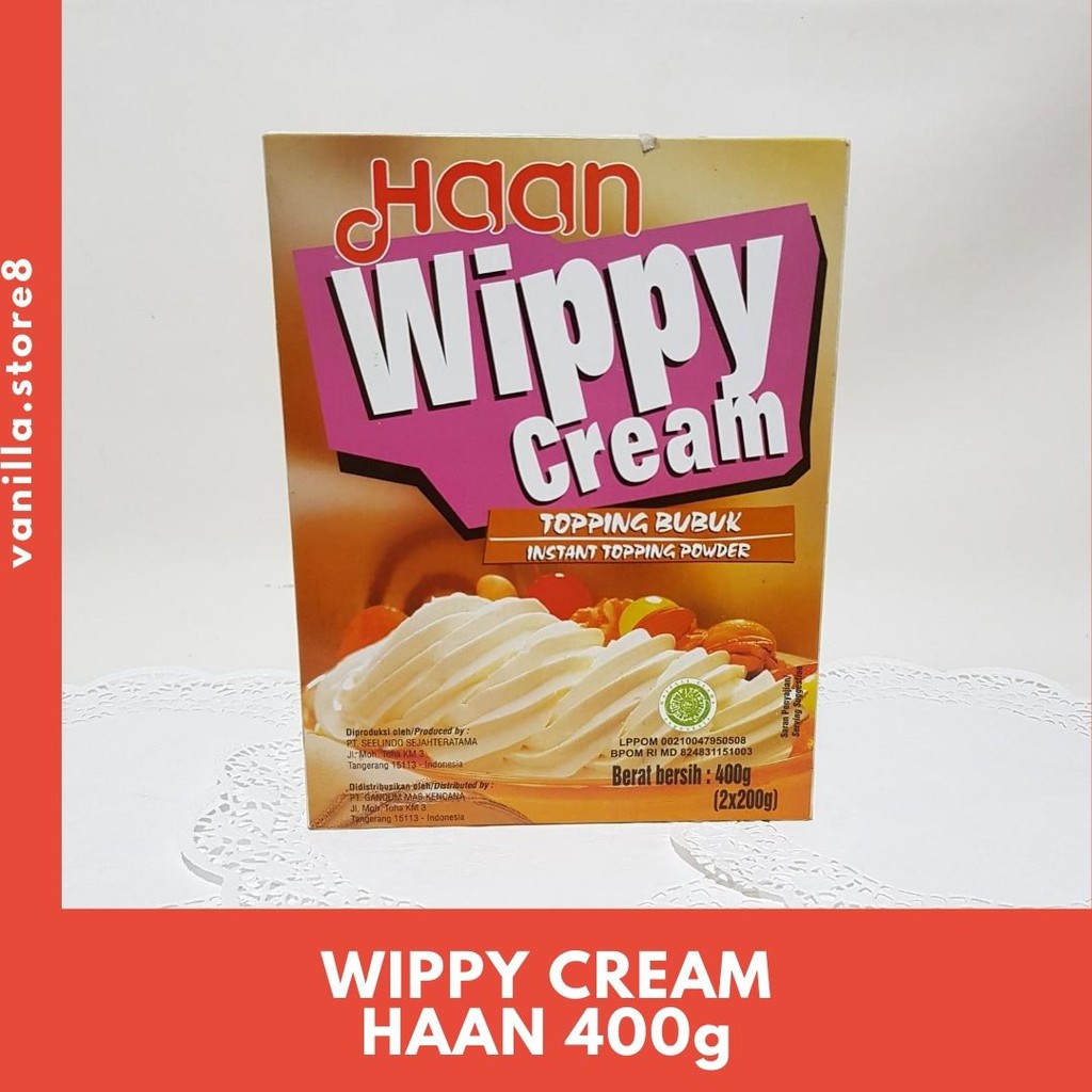 

HAAN WIPPY CREAM TOPPING BUBUK 400g