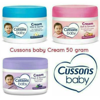 * NCC * Cussons Baby Cream Soft Smooth Mild Gentle Fresh Nourish Krim Bayi Cusson