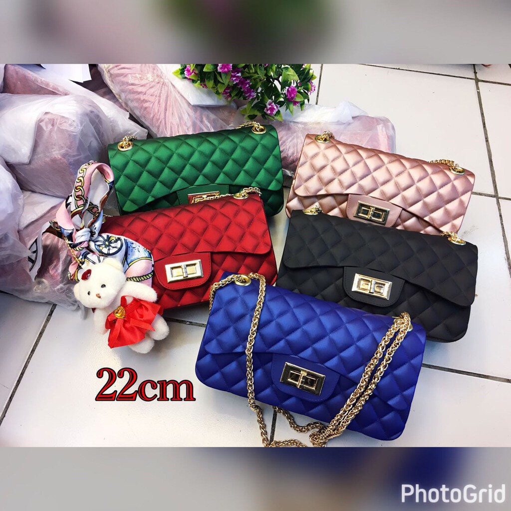  Tas  Maxi Classic Ukuran 22 18cm Tas  Jelly  Matte  tas  