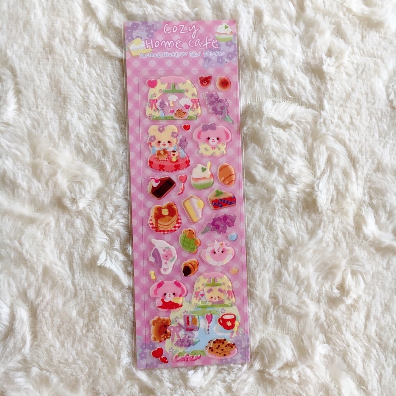 Seolkee illust Stiker Korea polcos deco karakter hologram confetti okiki diary thence mellee factory