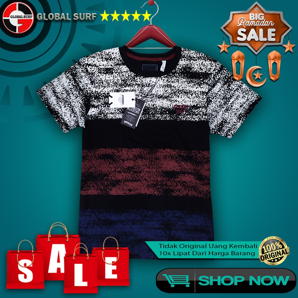 KAOS SPYDERBILT ORIGINAL MOTIF ABSTRAK BAJU CASUAL PRIA LENGAN PENDEK SLIMFIT PLANET SURF KEKINIAN