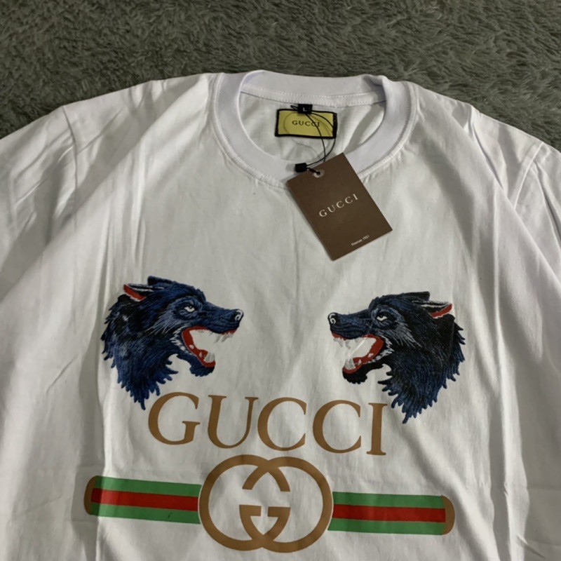 Kaos Tshirt Gucci Wolf Fulltag &amp; Lebel