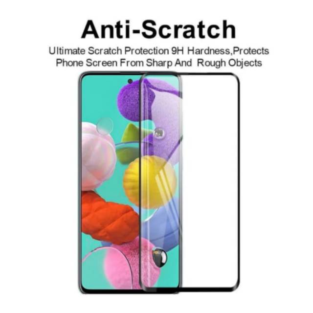 Tempered Glass  full cover Samsung A51 Free Tempered Lens Camera-3