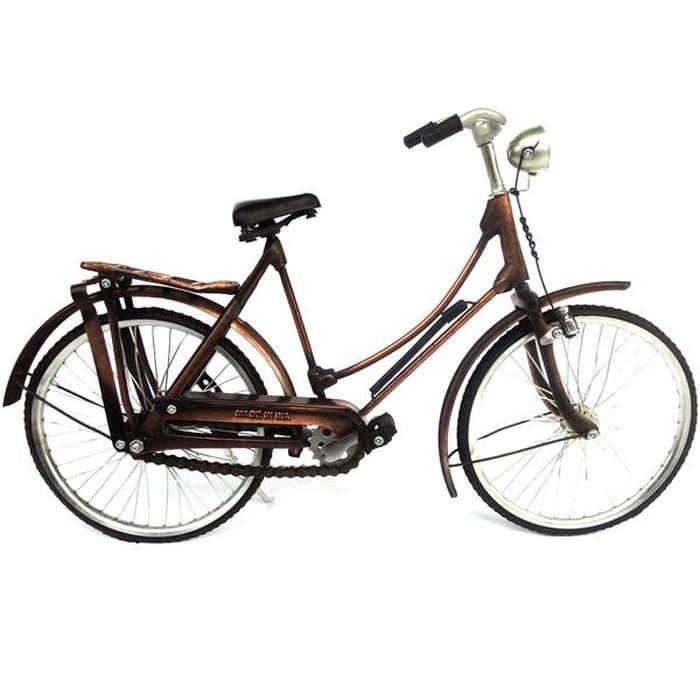 Miniatur Sepeda OntheL Bahan Besi Stanliess / Miniatur Sepeda Klassik dan Berkualitas