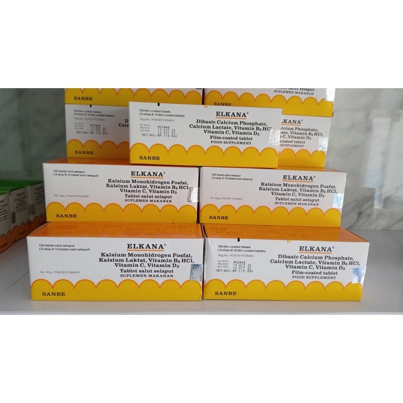 Elkana multivitamin mineral bukan becomzet becom c original dan termurah