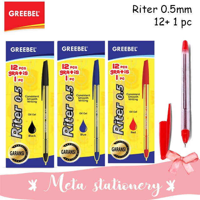 

Pulpen / Pen Riter Greebel 0.5mm (13pc)