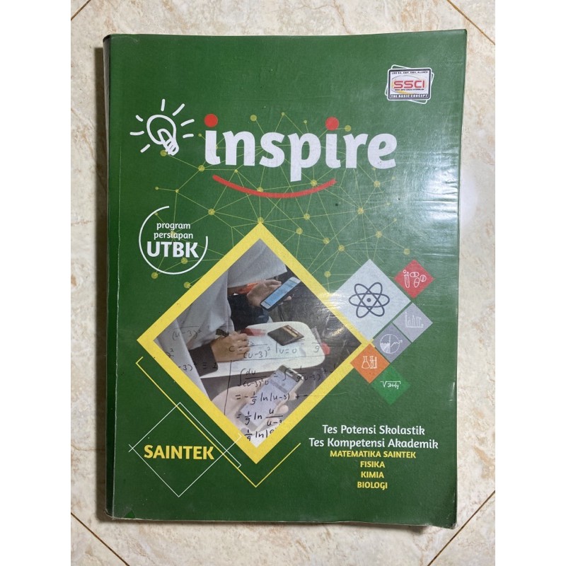 Buku INSPIRE Persiapan UTBK SAINTEK dari SSCI